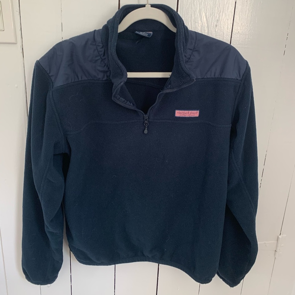 Fleece Shep Shirt Navy Blue